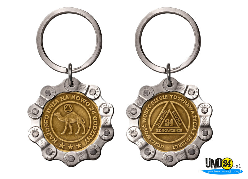 Designerski brelok - 24 Godziny z Dromaderem w Łańcuchu - Tzw. Zerowy 