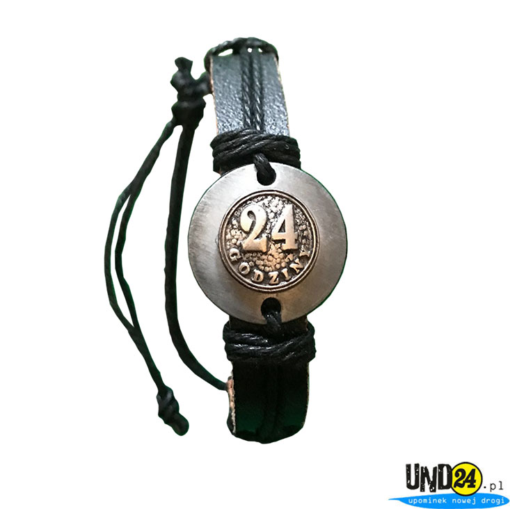 Skórzana bransoletka - 24 Godziny