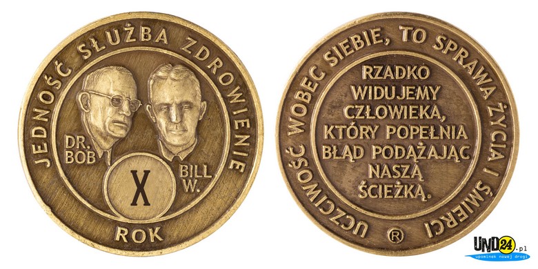 Medal 10. Rocznica trzeźwości