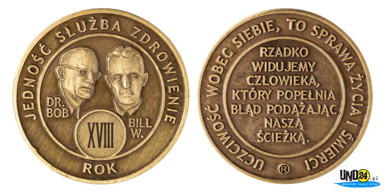 Medal 18. Rocznica trzeźwości