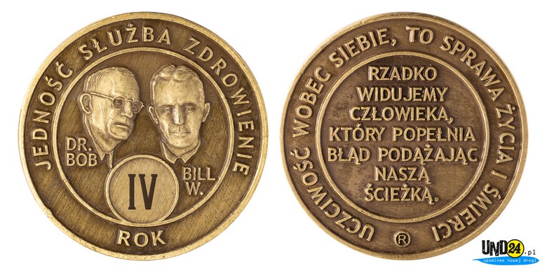 Medal 4. Rocznica trzeźwości