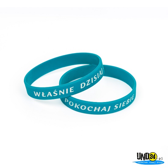 Silikonowa opaska świecąca - Właśnie dzisiaj pokochaj siebie