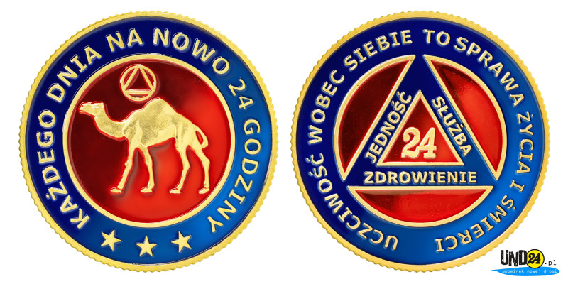 Medal 24 Godziny - Dromader - Kolorowy w Amerykańskim Stylu - Tzw. Zerowy