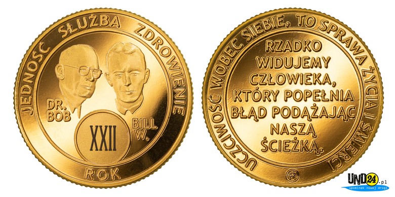 Medal 22. Rocznica trzeźwości w Amerykańskim Stylu