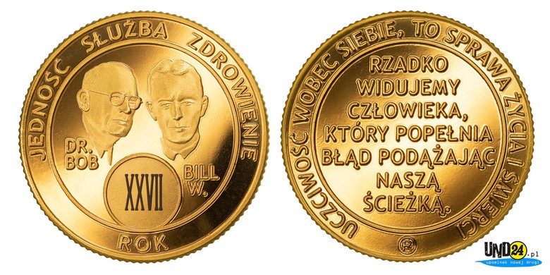 Medal 27. Rocznica trzeźwości w Amerykańskim Stylu