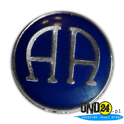 Znaczek - Pins - Przypinka - Srebrny symbol AA 